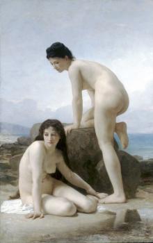 William-Adolphe Bouguereau : The Two Bathers